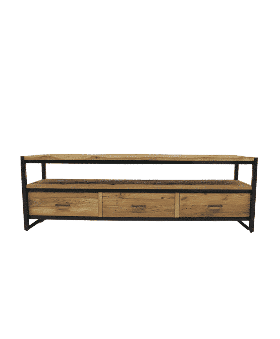 tv meubel industrieel teak maat 150