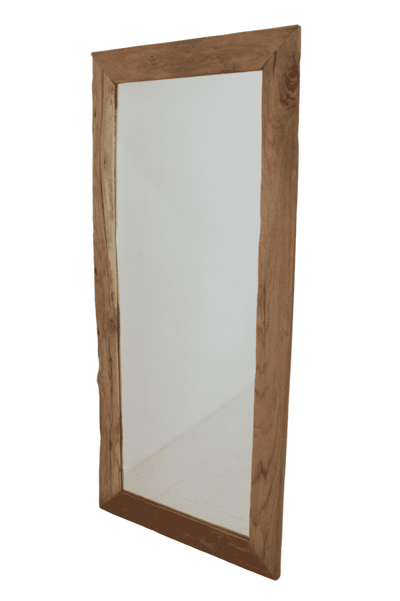 ruwe spiegel teak hout 140 cm