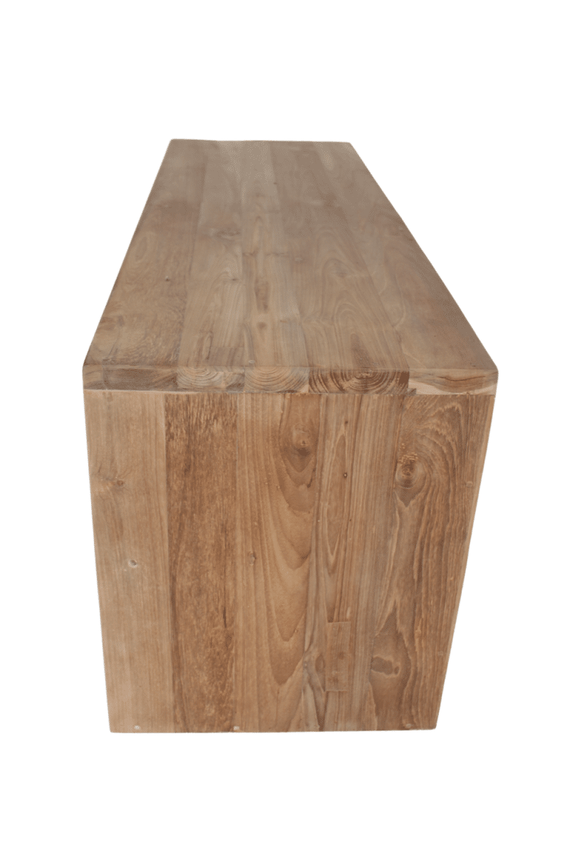 hangend teak badkamermeubel