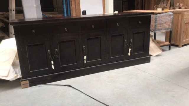 5 Deurs Koloniaals Dressoir Maat 220 4