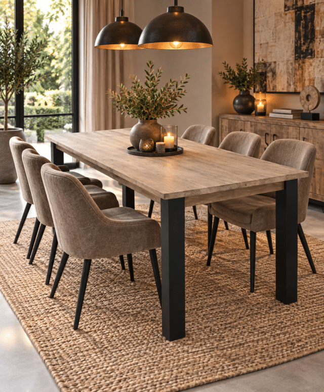 Blanke-eettafel-met-zwarten-poten-240x100x79