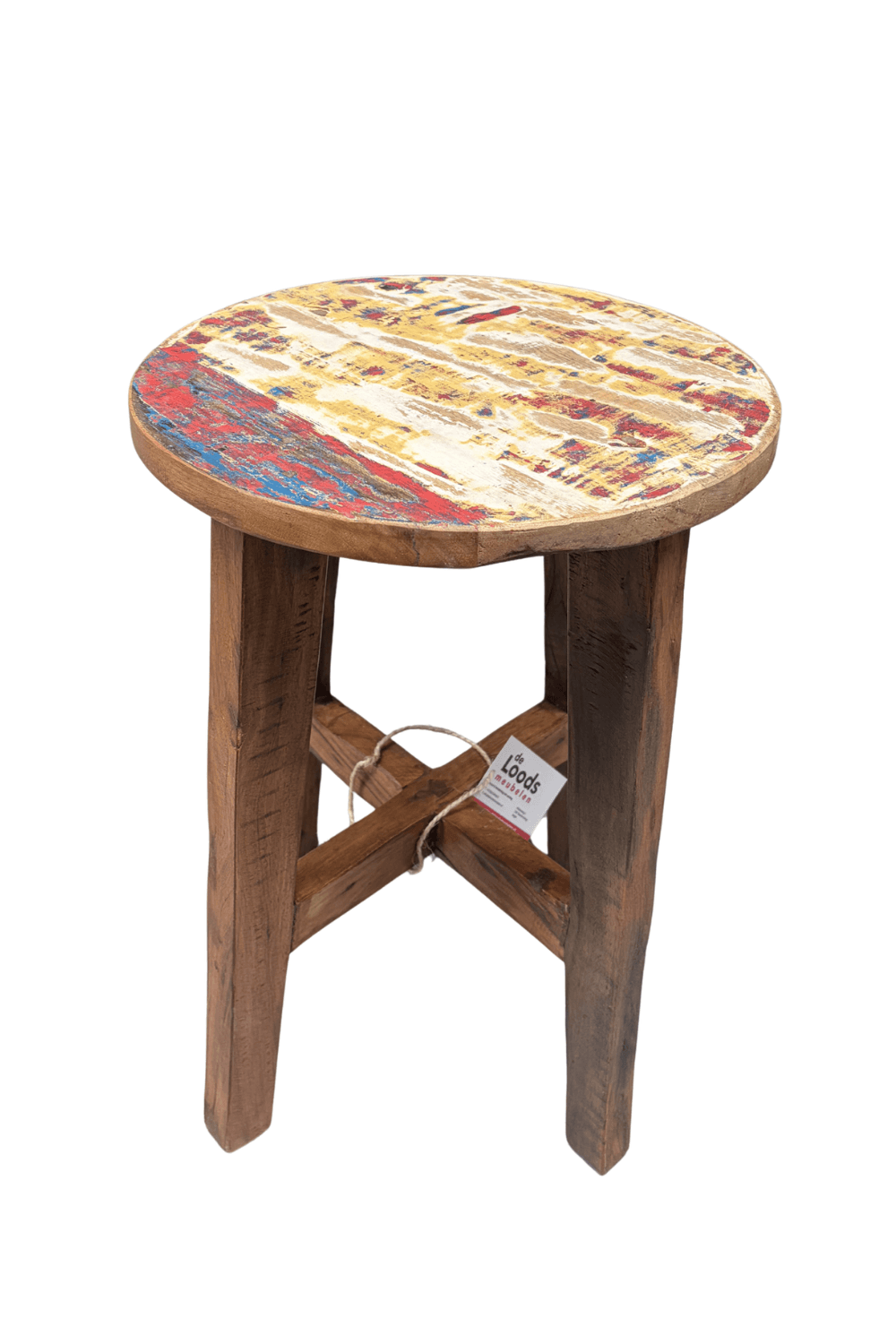Boten houten krukje 35x46 cm Boten houten krukje 35x46 cm