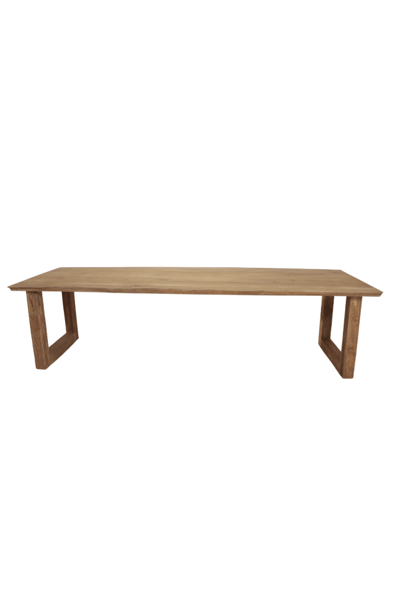 grote teak boomstamtafel