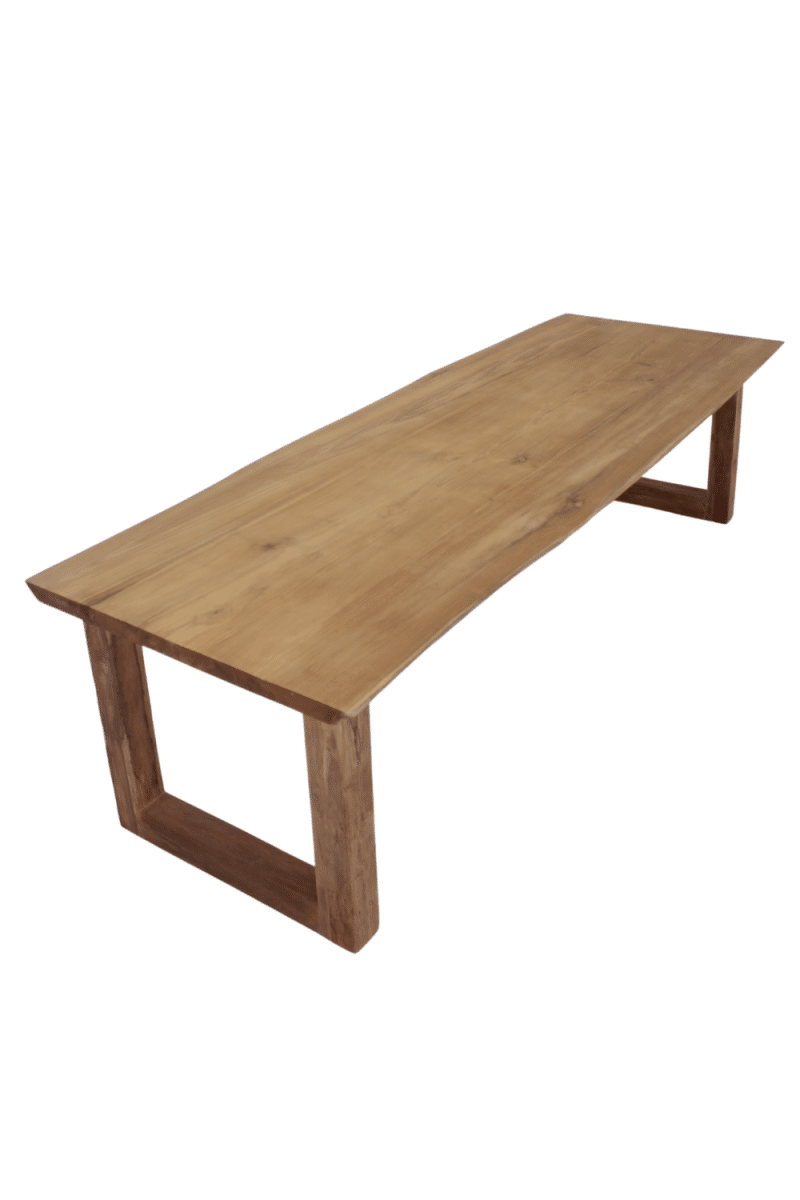 grote teak boomstamtafel