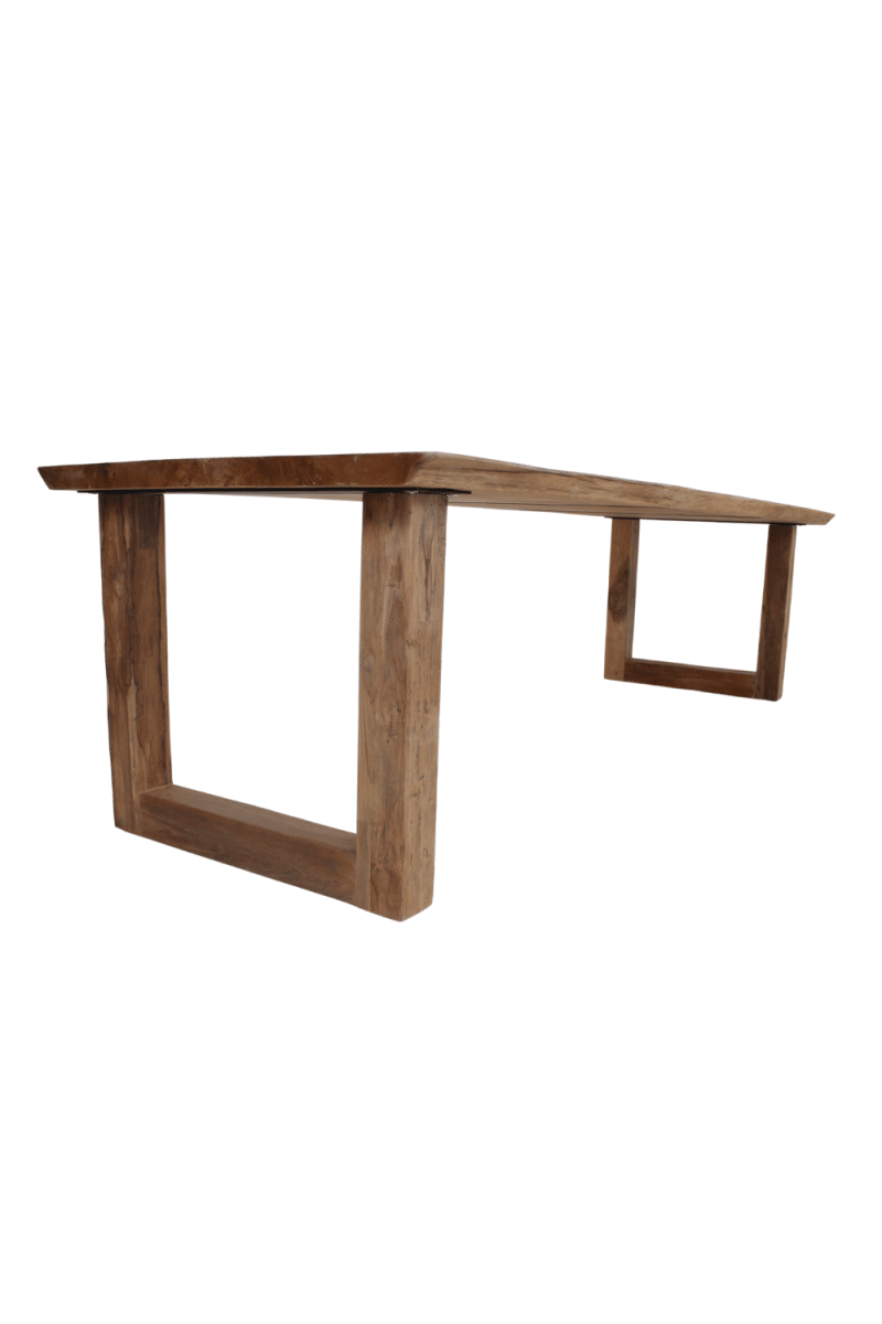 grote teak boomstamtafel