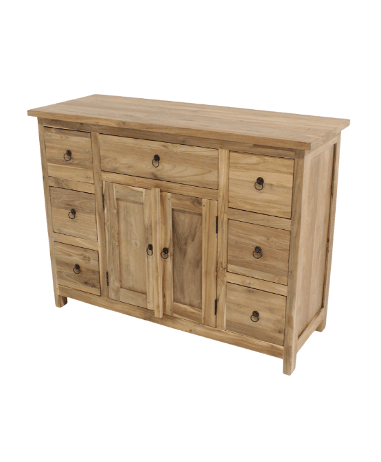 commode hoog dressoir teak hout