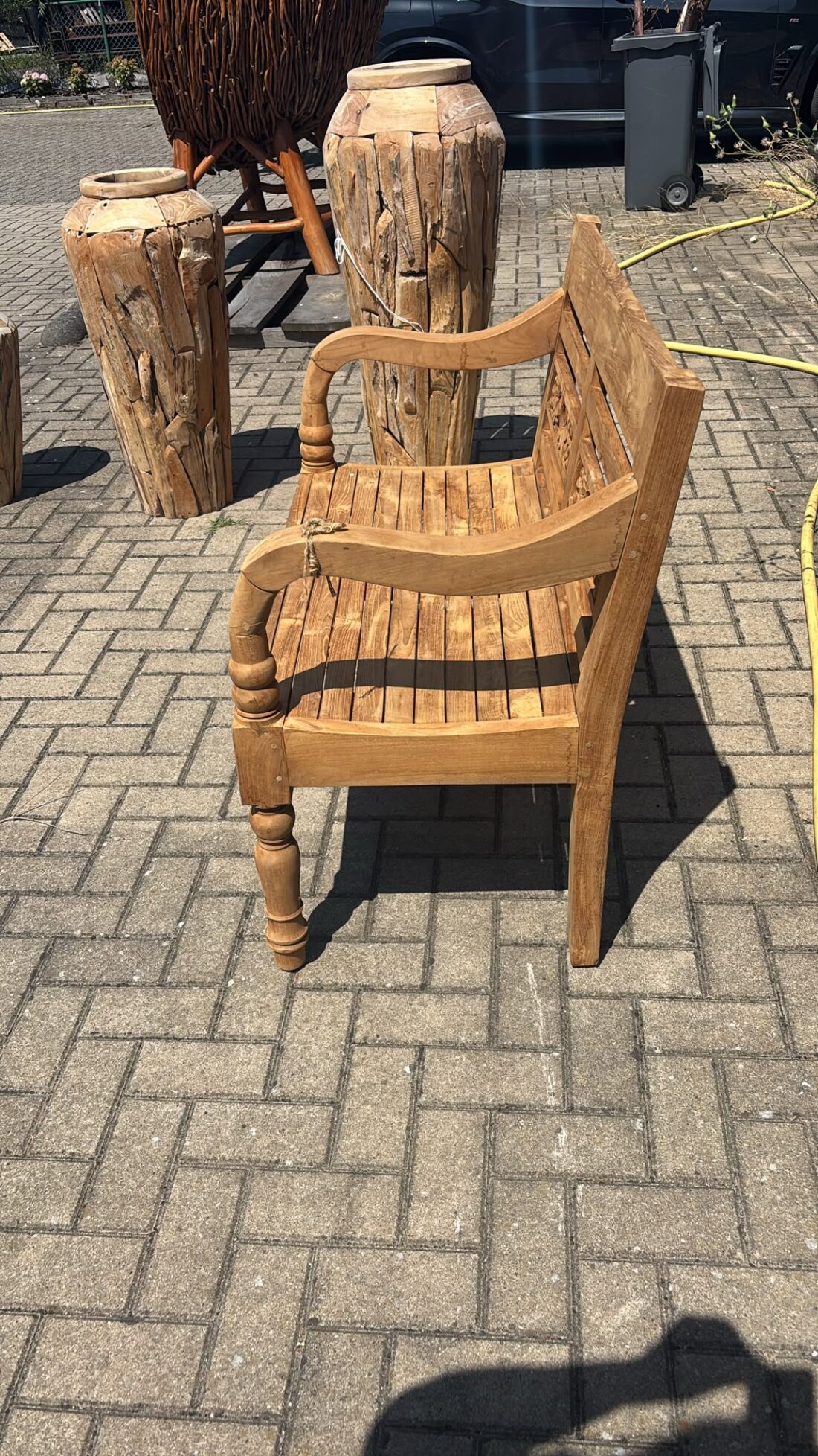 teak houten tuinbank 100 cm