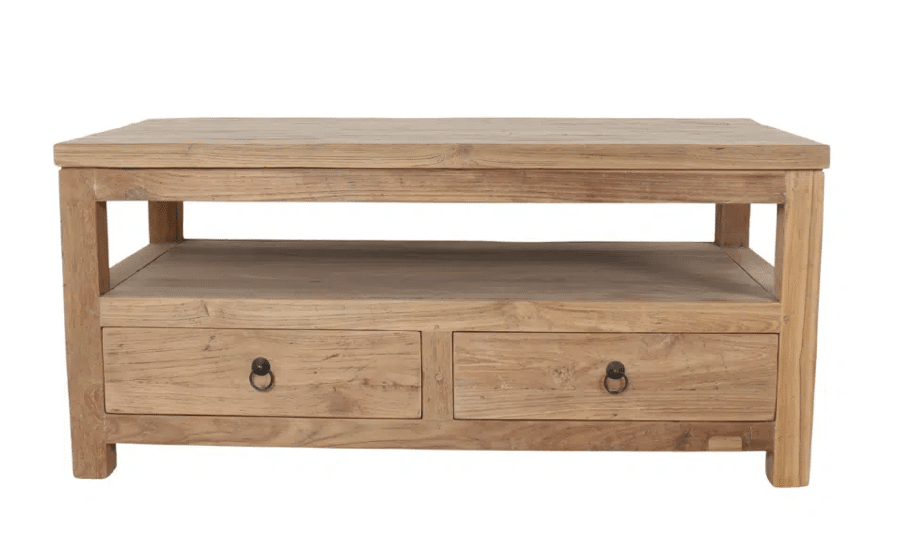 Teak Houten Salontafel Met Lades