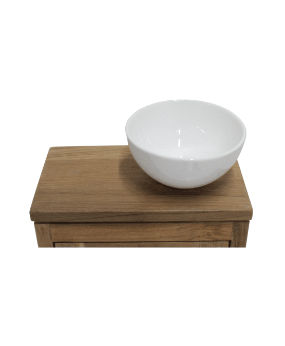 Wit Rond Wasbakje D20x10h Cm 3