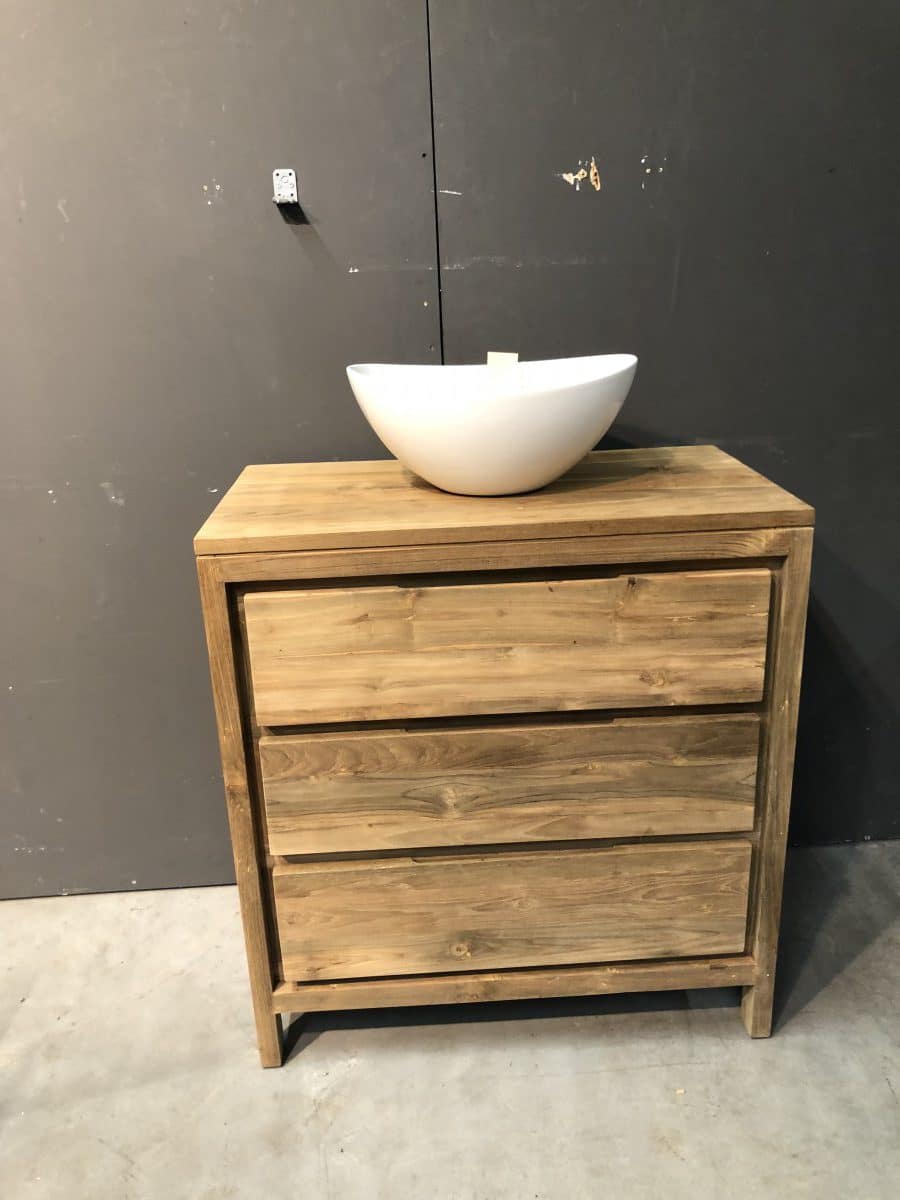 Teak houten badkamermeubel diverse maten beschikbaar Teak houten badkamermeubel diverse maten beschikbaar