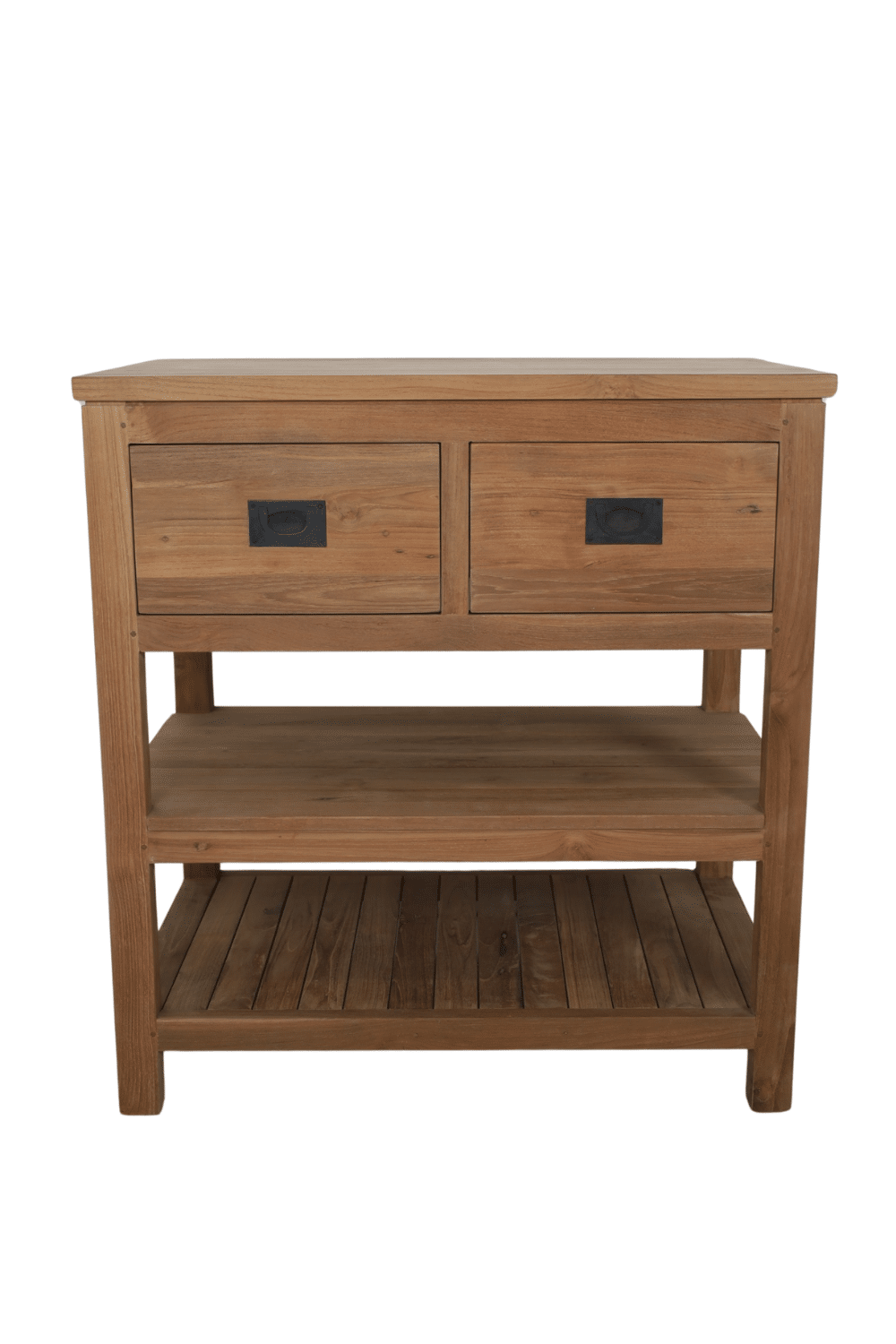 teak houten badkamermeubel landelijk strak vakantie gevoel 80 cm