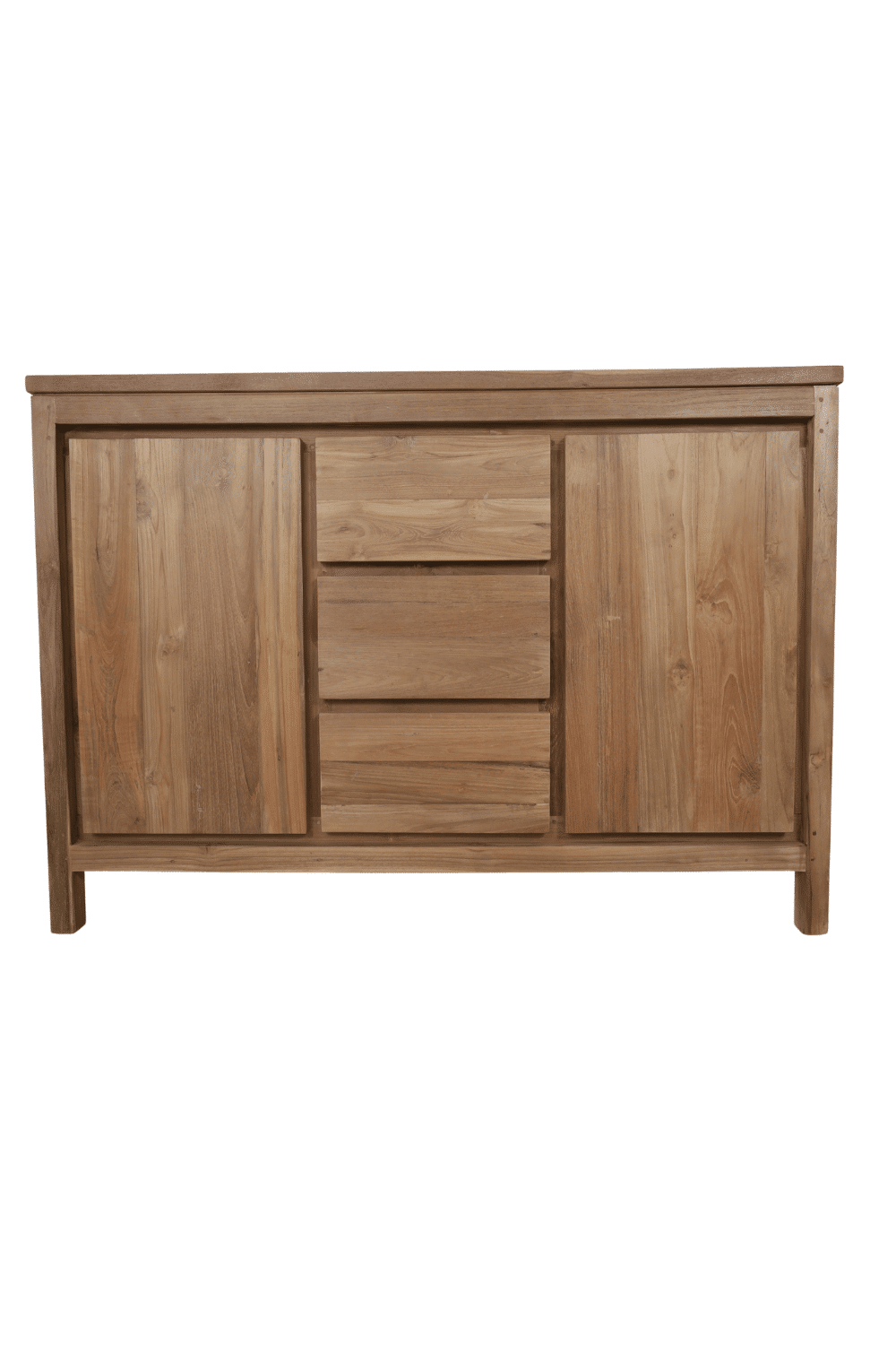 teak houten strak badkamermeubel met deurtjes en lades 120 cm teak houten strak badkamermeubel met deurtjes en lades 120 cm