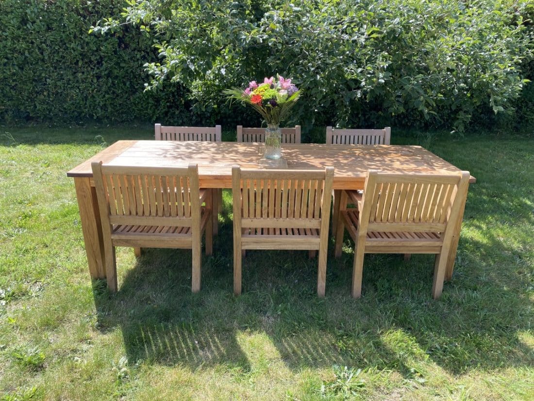 teak houten tuintafel