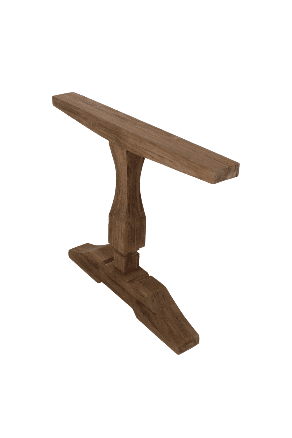Teak houten kasteel poten set
