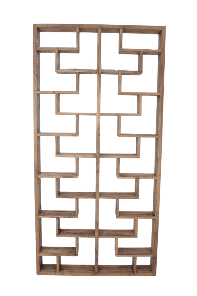 teakhouten rek . roomdidiver / ondiepe kast