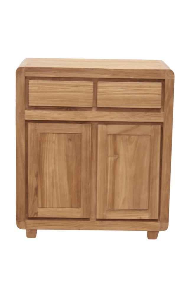 retro teak houten kastje