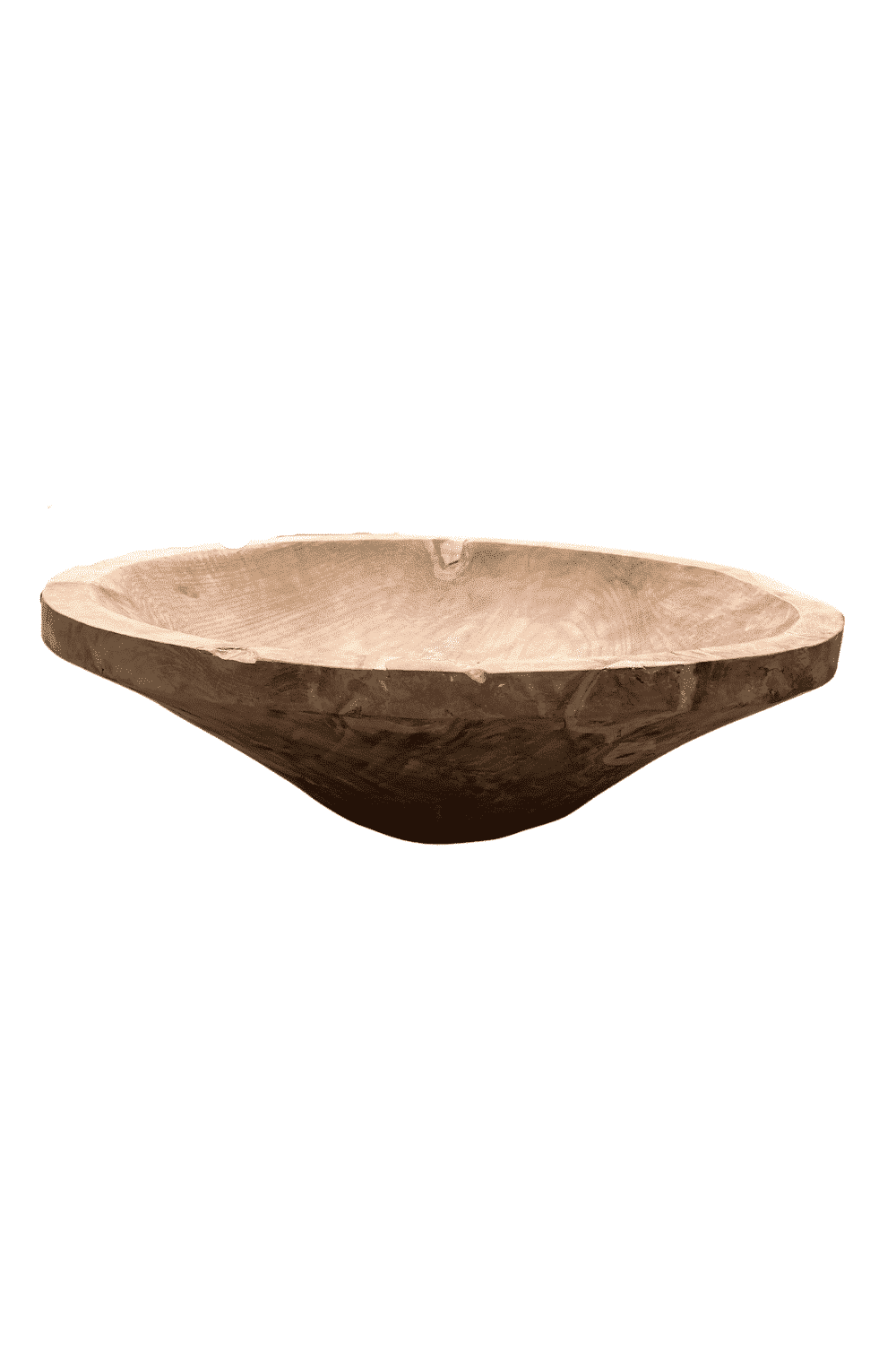 big bowl, teakhouten grote schaal