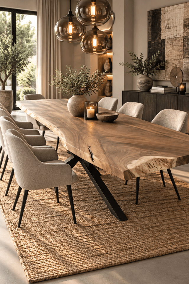 grote luxe boomstamtafel 370 cm voor horeca
