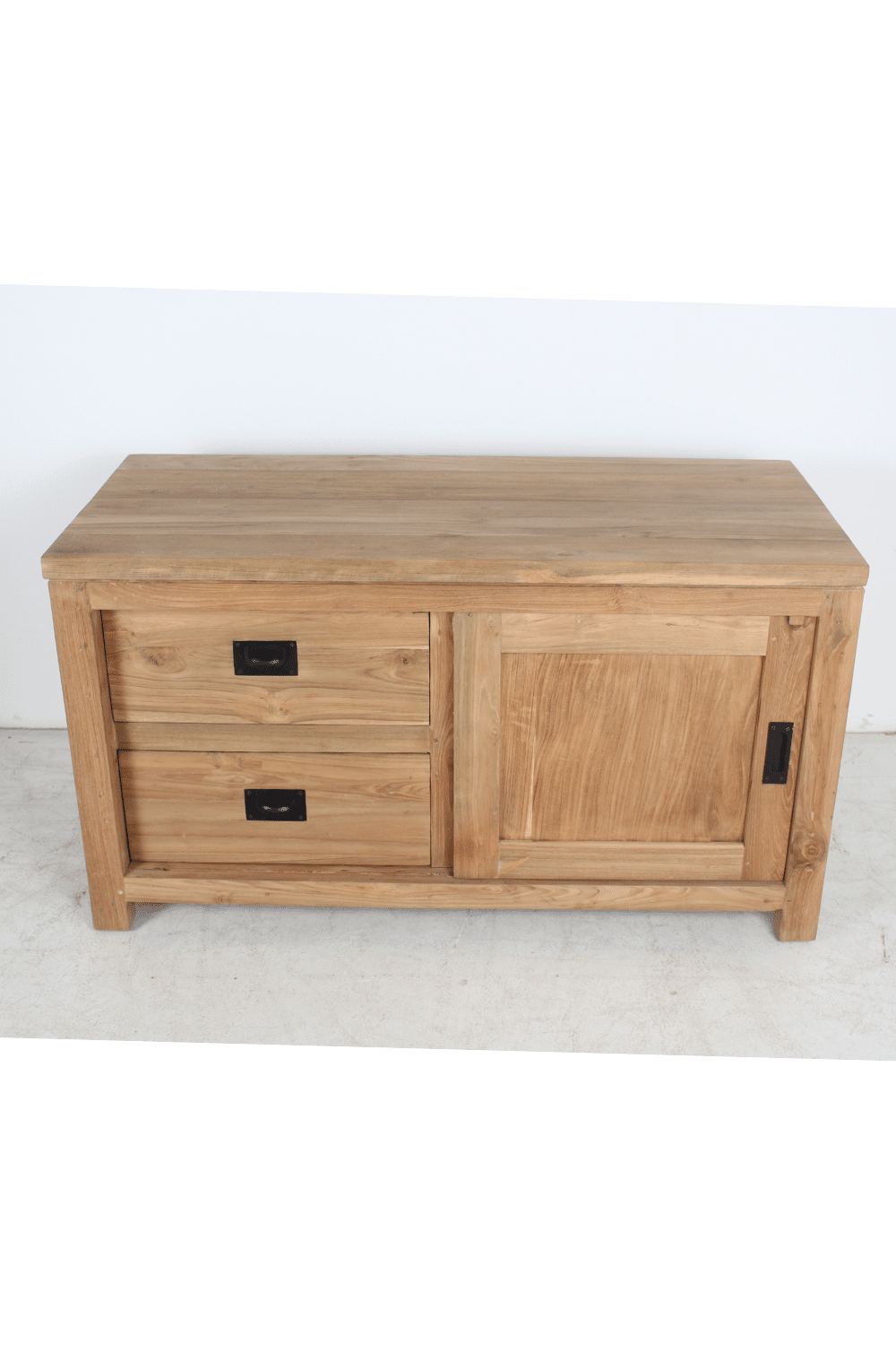 klein tv meubel teak hout 100x45x55 cm