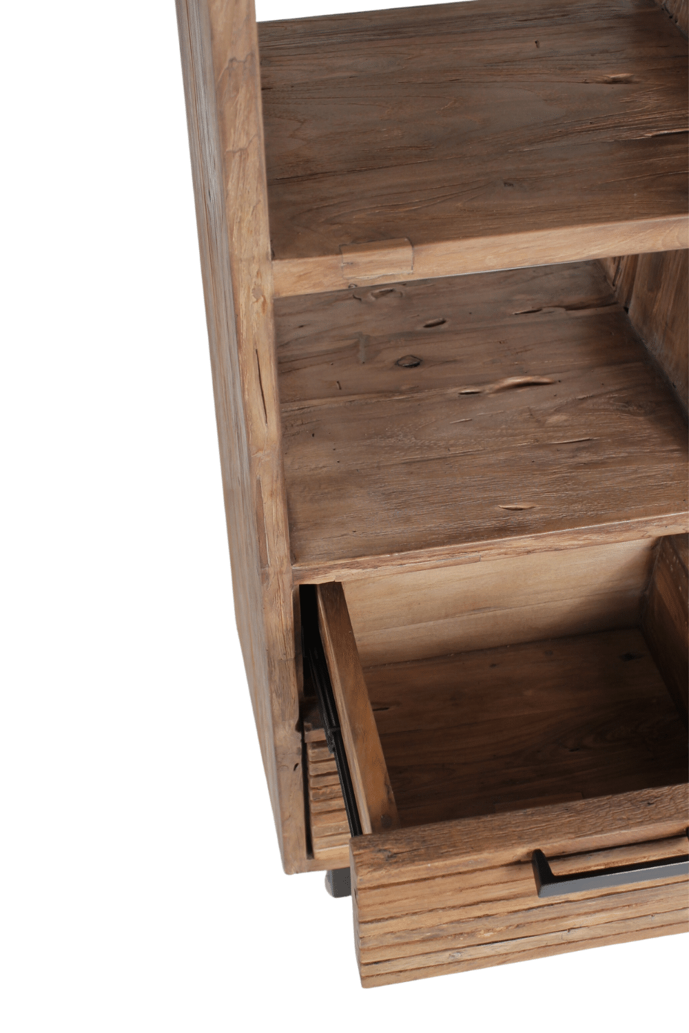 houten stoere badkamer kast