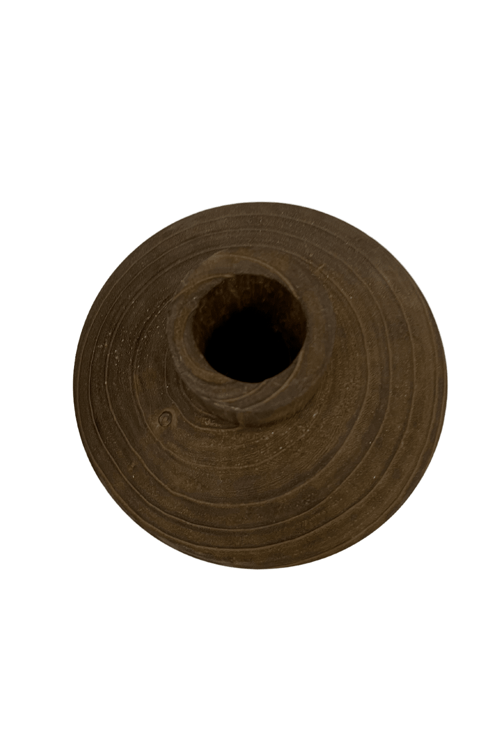 Bruin houten vaasjes