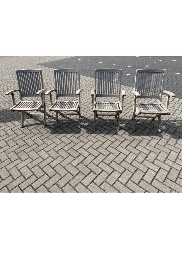 teak houten tuin stoel inklapbaar