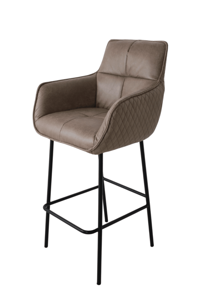 Barkruk peter zeer comfortabel grijs beige