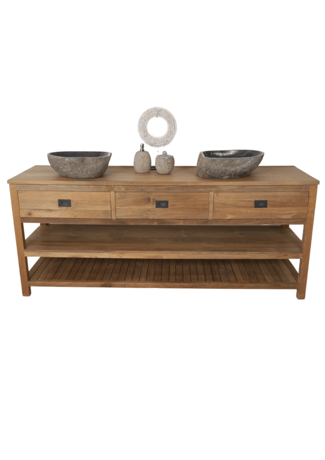 Teak houten badkamermeubel 200 cm