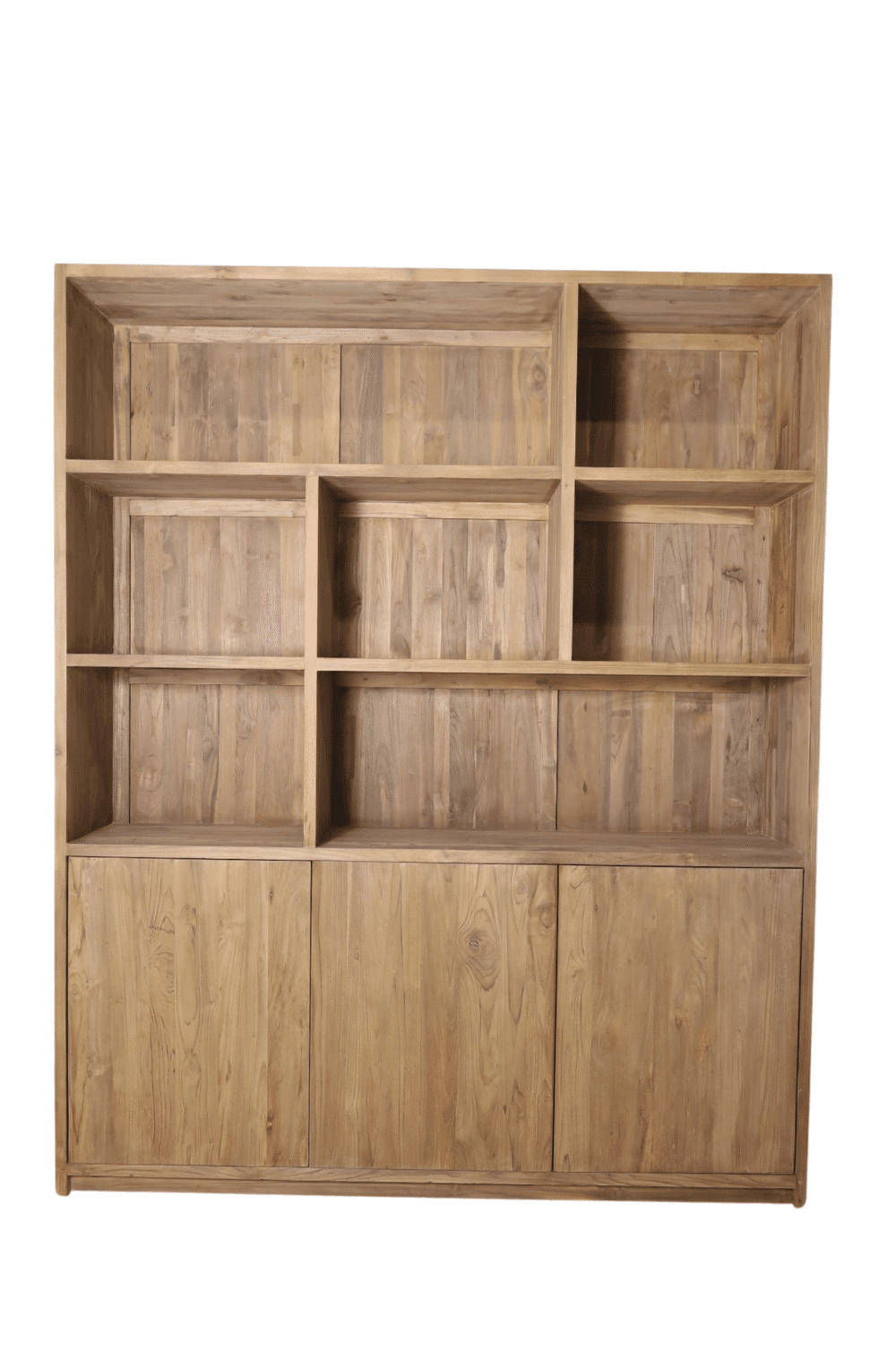 Teak houten vakkenkast 180x40x220 cm Teak houten vakkenkast 180x40x220 cm