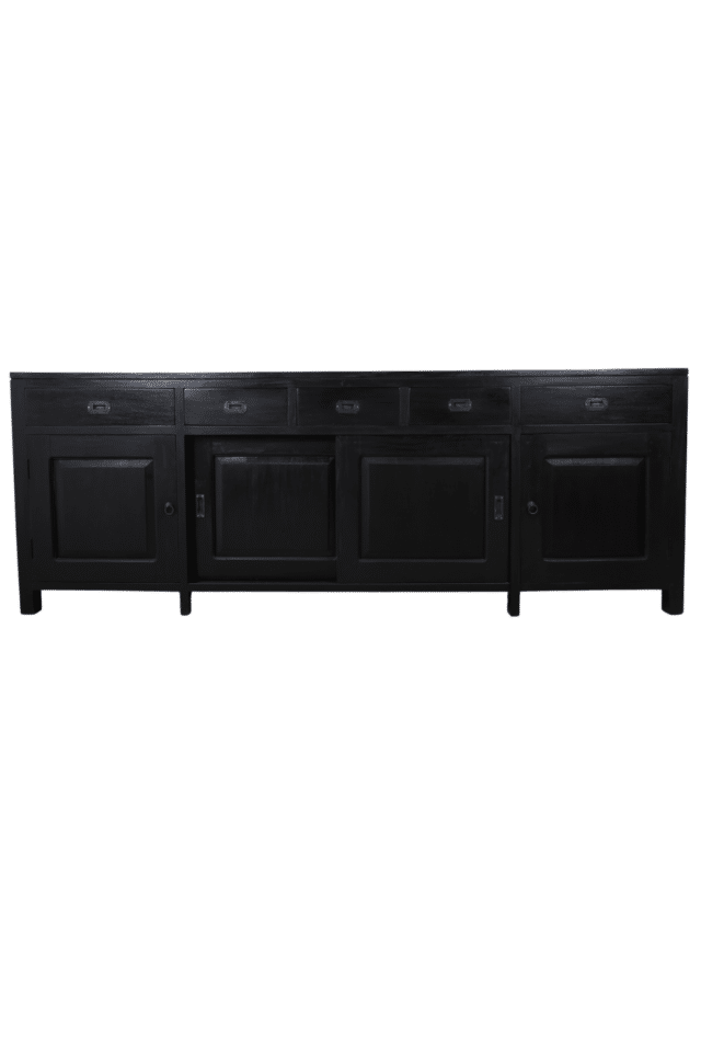 zwart dressoir 220