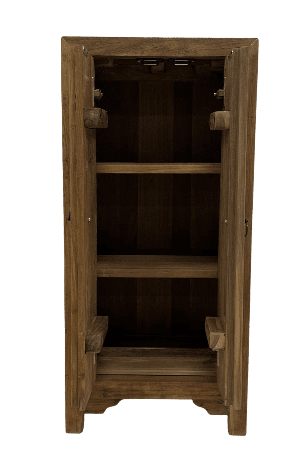 Teak houten landelijk toiletkastje Joy 40x30x85 cm