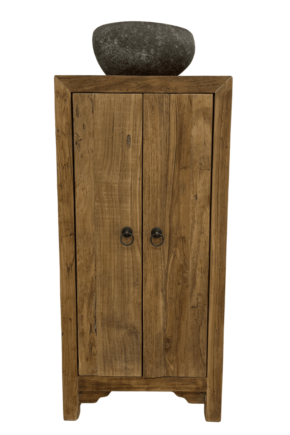 Teak houten landelijk toiletkastje Joy 40x30x85 cm