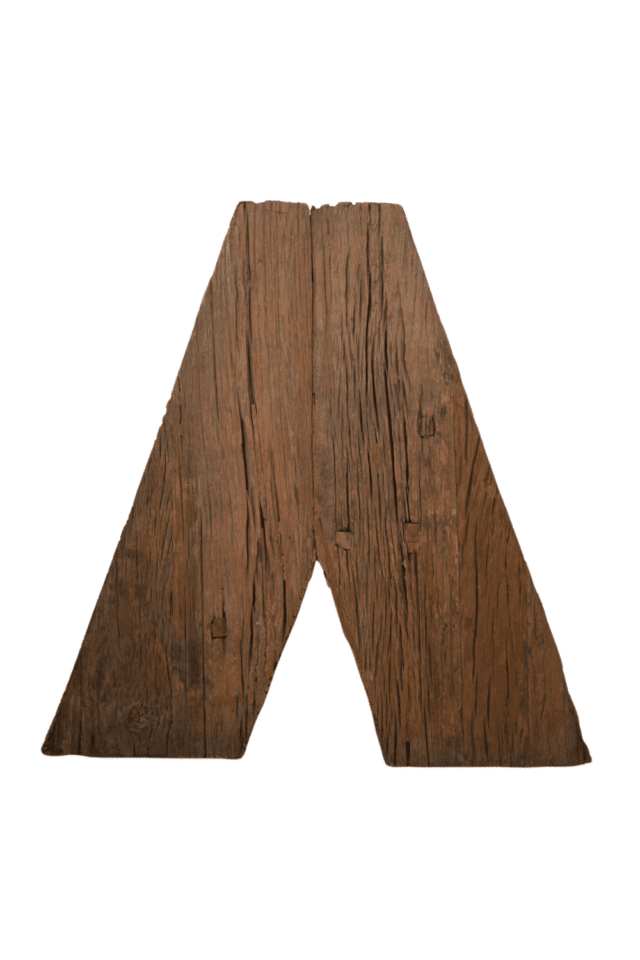 pilaar zuil steun in de vorm van een v ruw hout