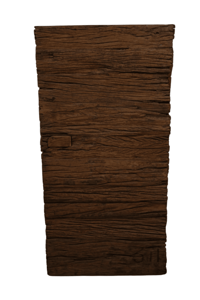 ruw stoere grove houten pilaar zuil 40x40x80 cm
