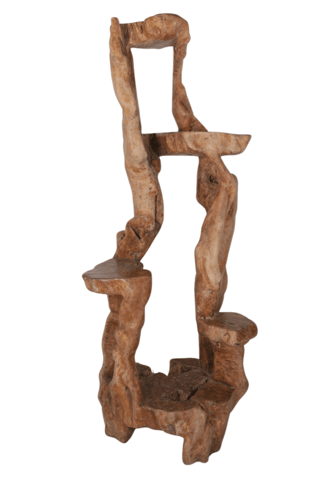 etagere van hout planten statief 80x65x210 cm