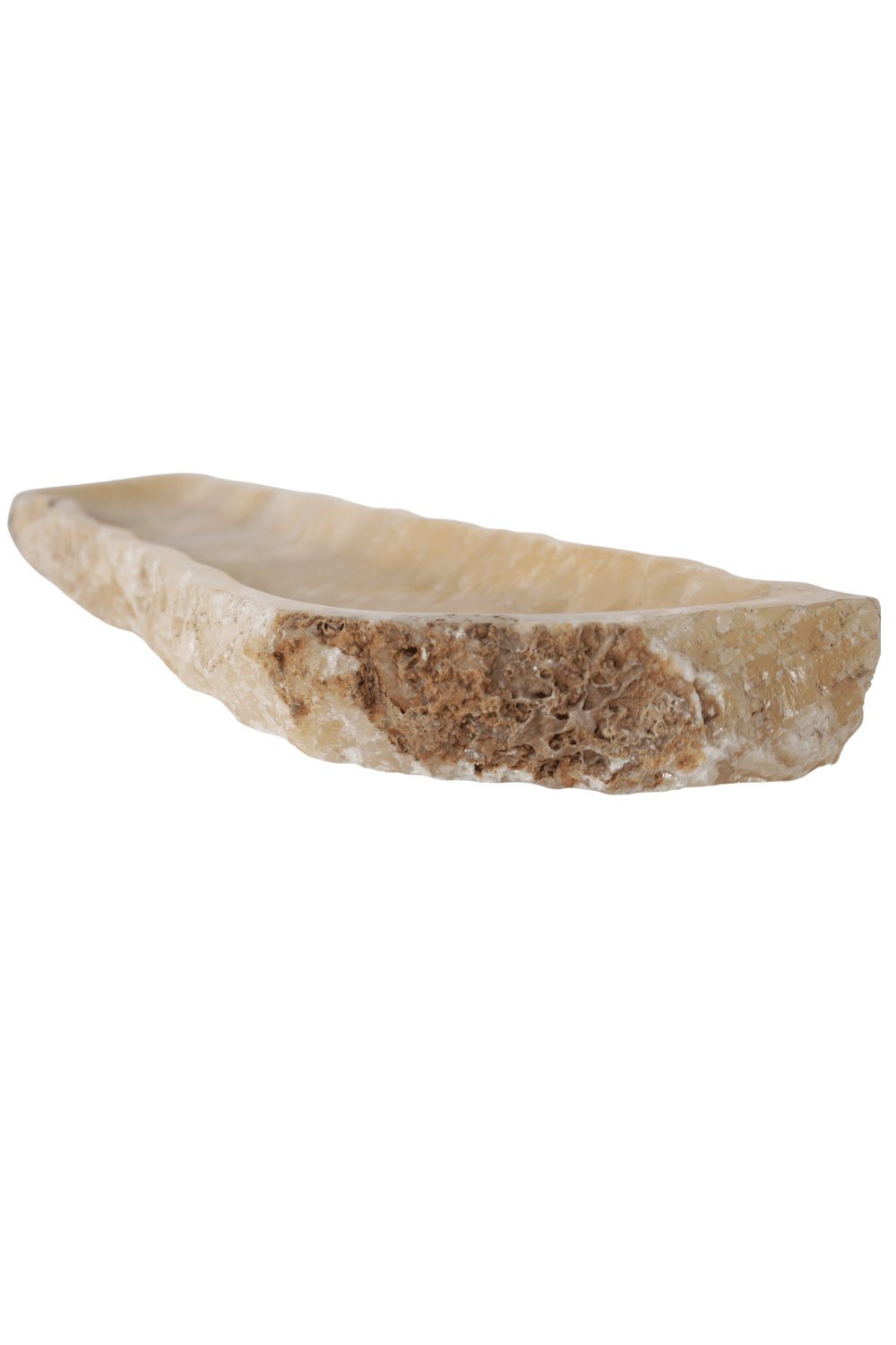 Onyx beige natuurstenen schaal uniek nr1 80x20xcm Onyx beige natuurstenen schaal uniek nr1 80x20xcm