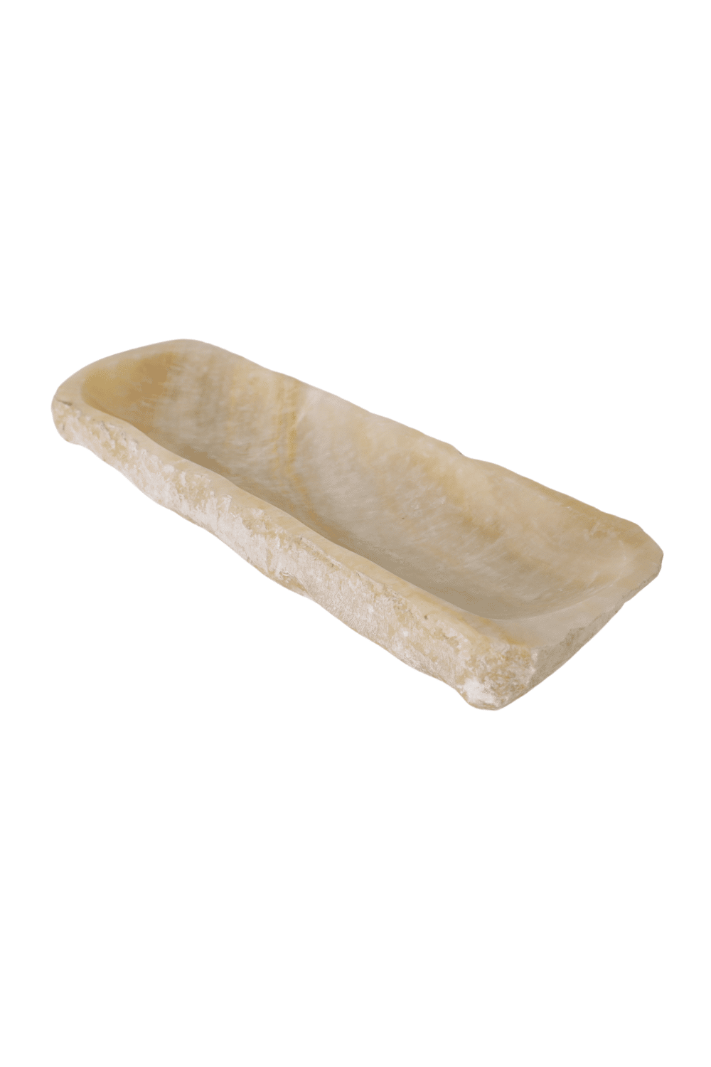 Onix beige natuurstenen schaal uniek Onix beige natuurstenen schaal uniek
