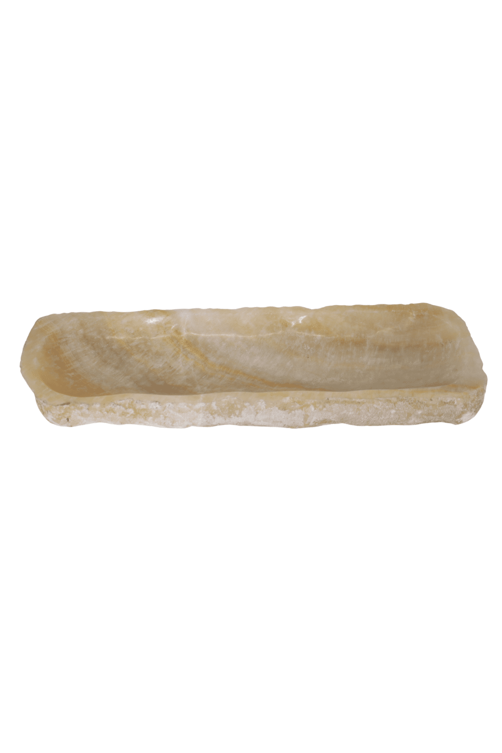 Onix beige natuurstenen schaal uniek Onix beige natuurstenen schaal uniek