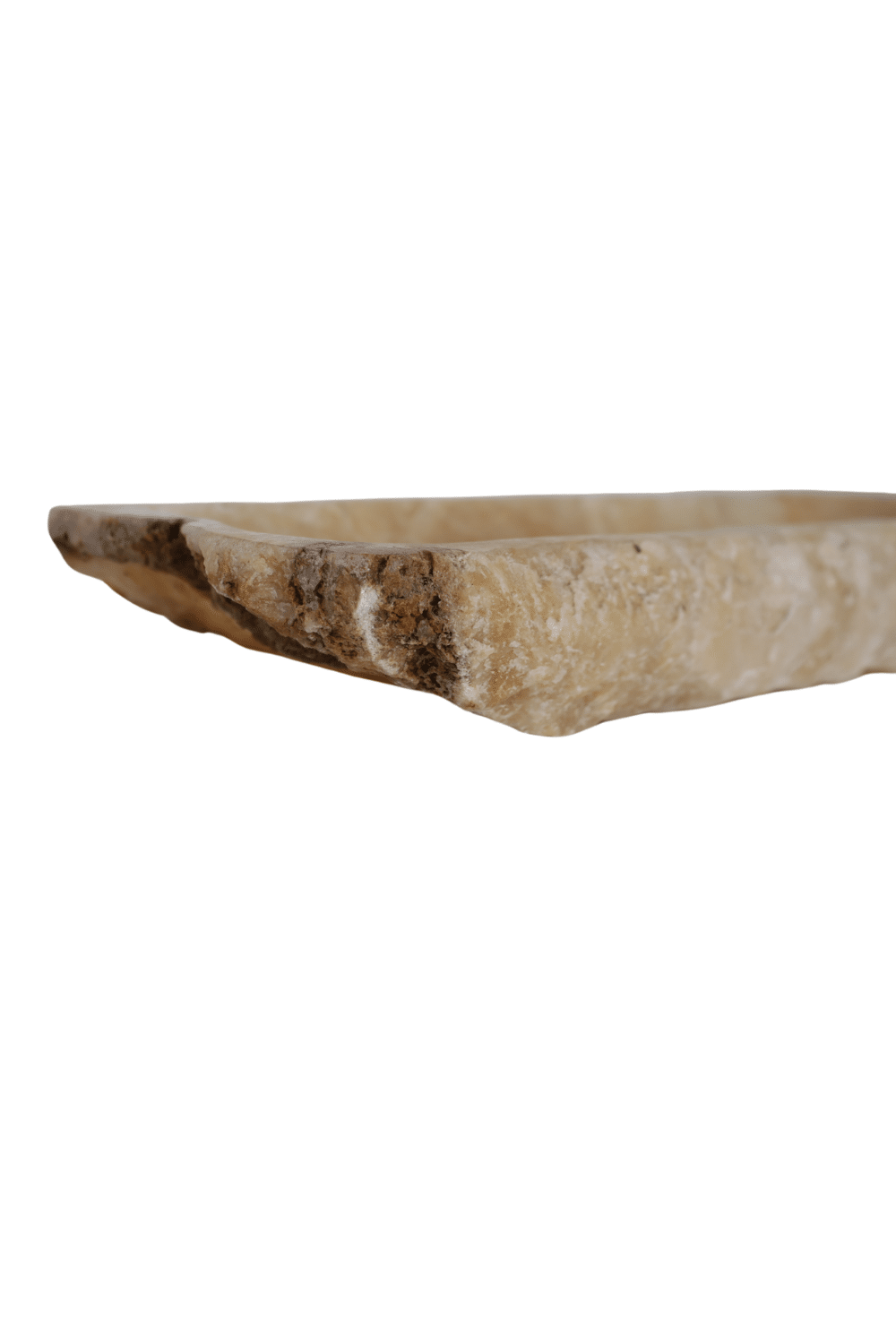 Onix beige natuurstenen schaal uniek Onix beige natuurstenen schaal uniek