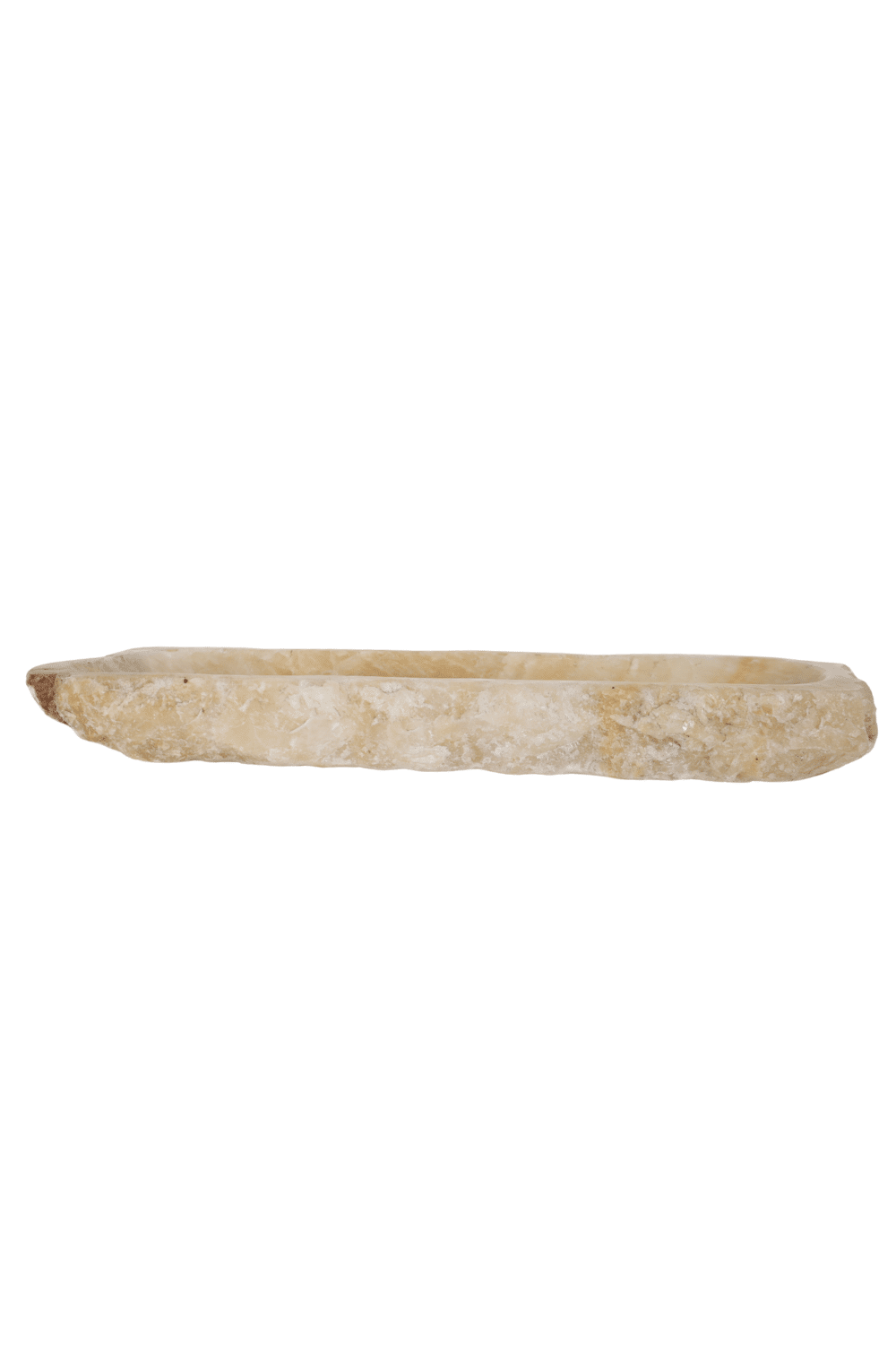 Onix beige natuurstenen schaal uniek Onix beige natuurstenen schaal uniek