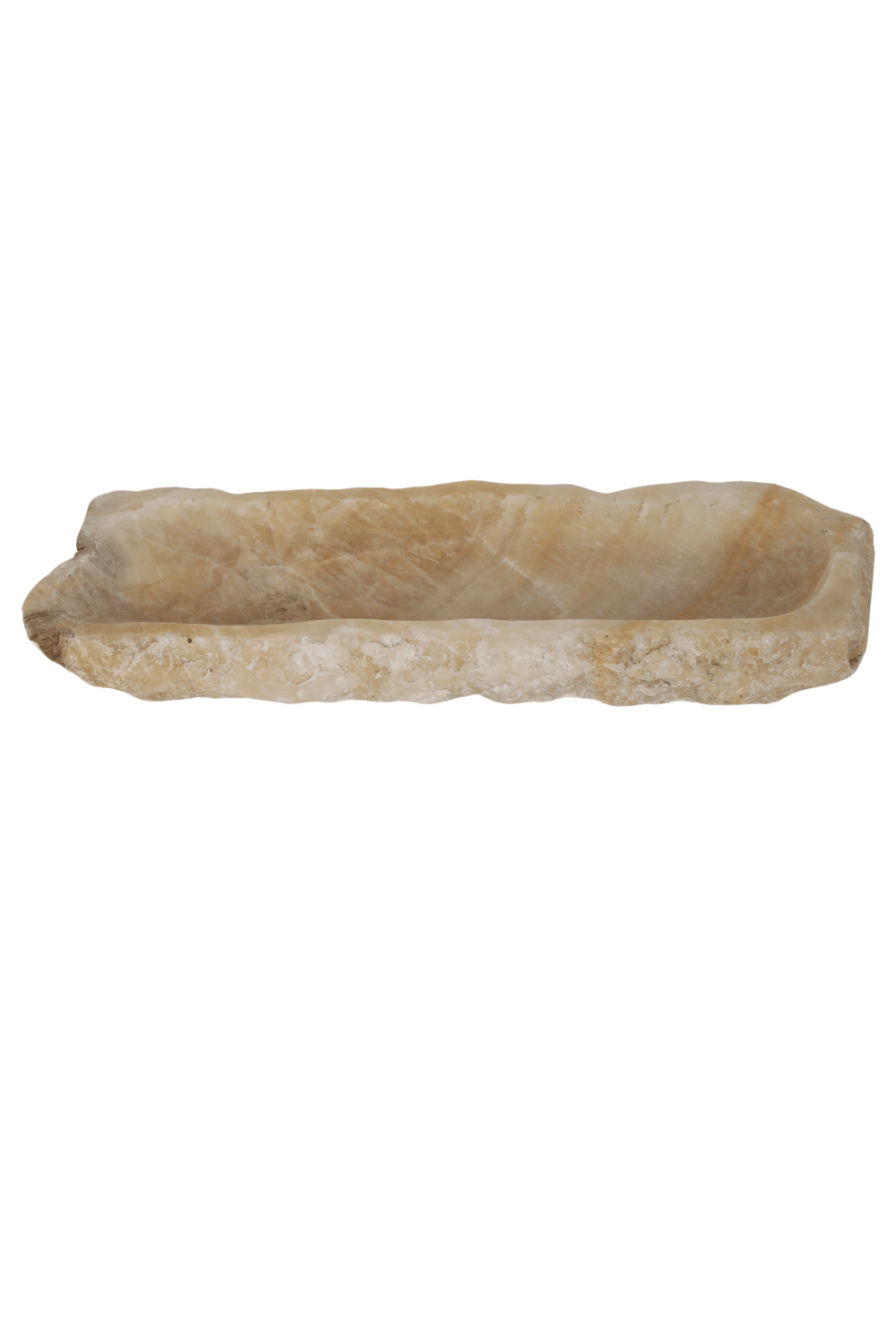 Onix beige natuurstenen schaal uniek Onix beige natuurstenen schaal uniek