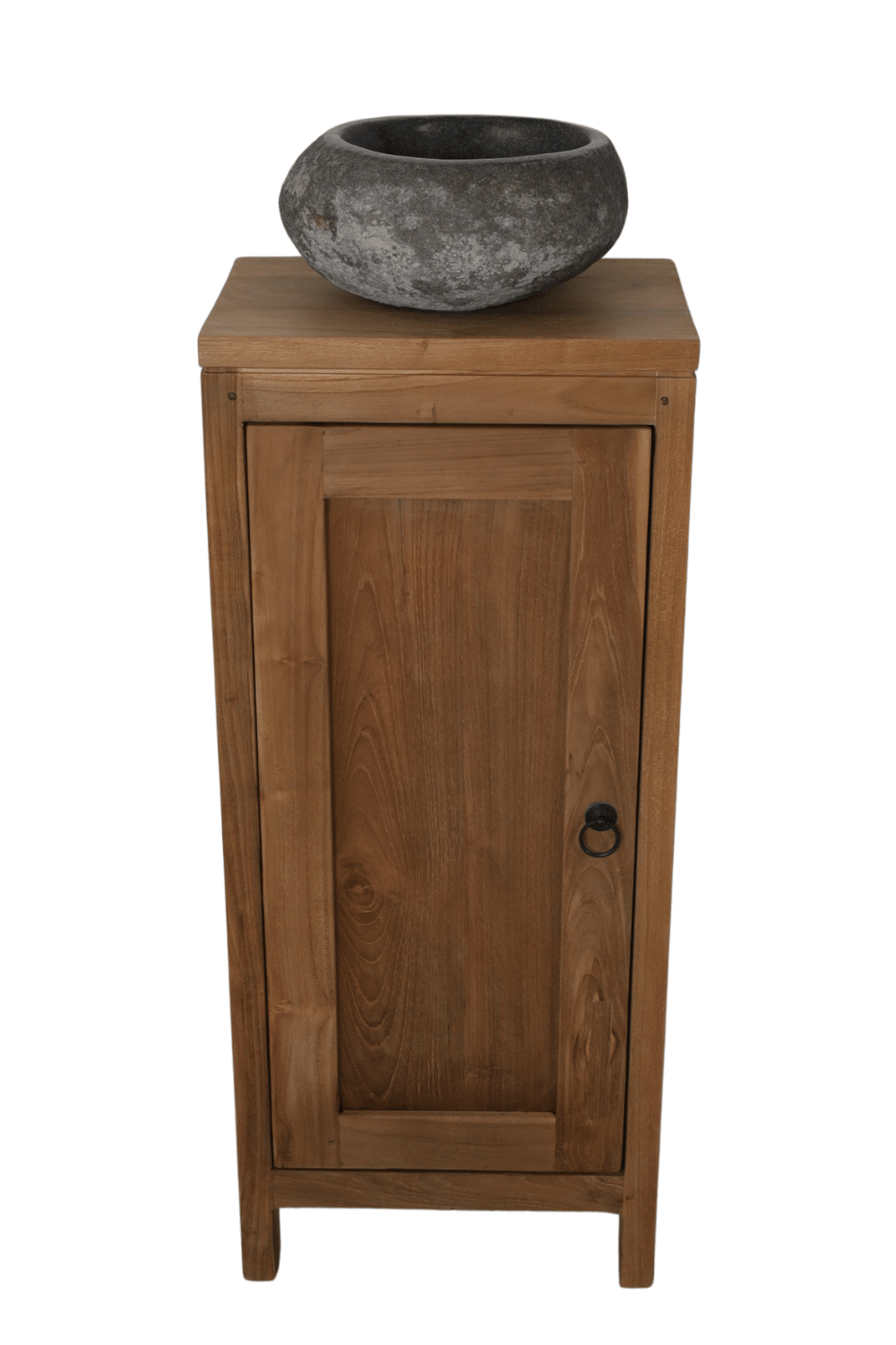 teak houten toiletkastje 25x35x85 cm
