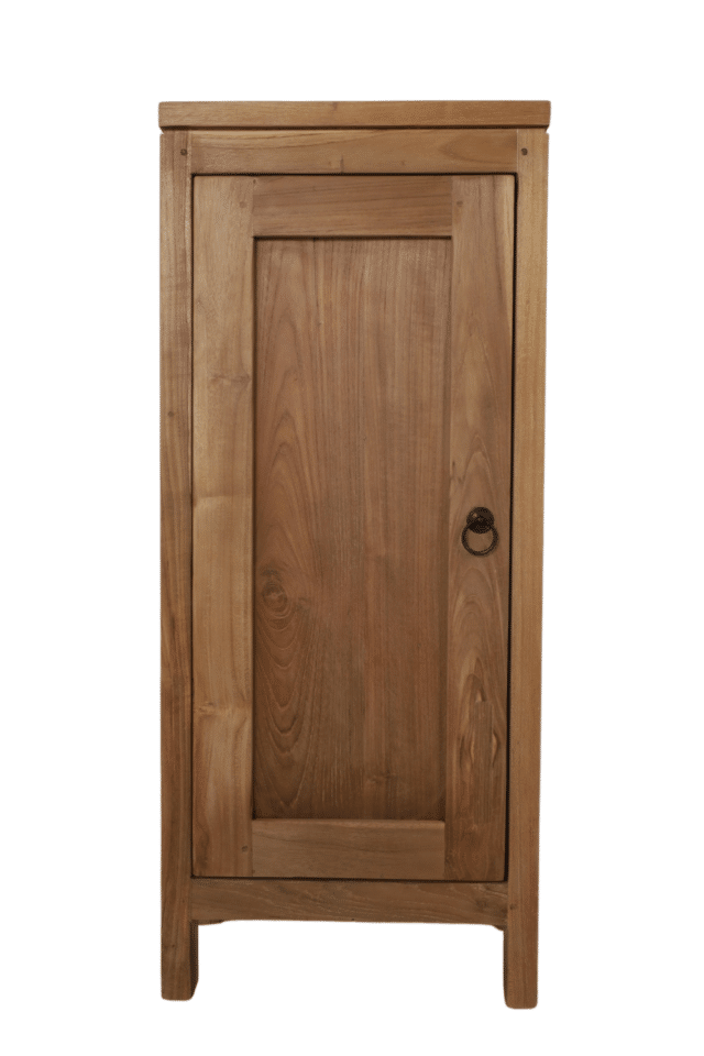 teak houten toiletkastje 25x35x85 cm