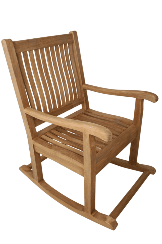 Teak houten schommel stoel voor buiten