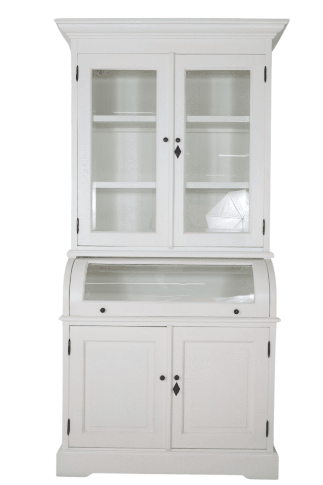 Witte kleine grutters vitrine kast 110x 52 x 210 cm