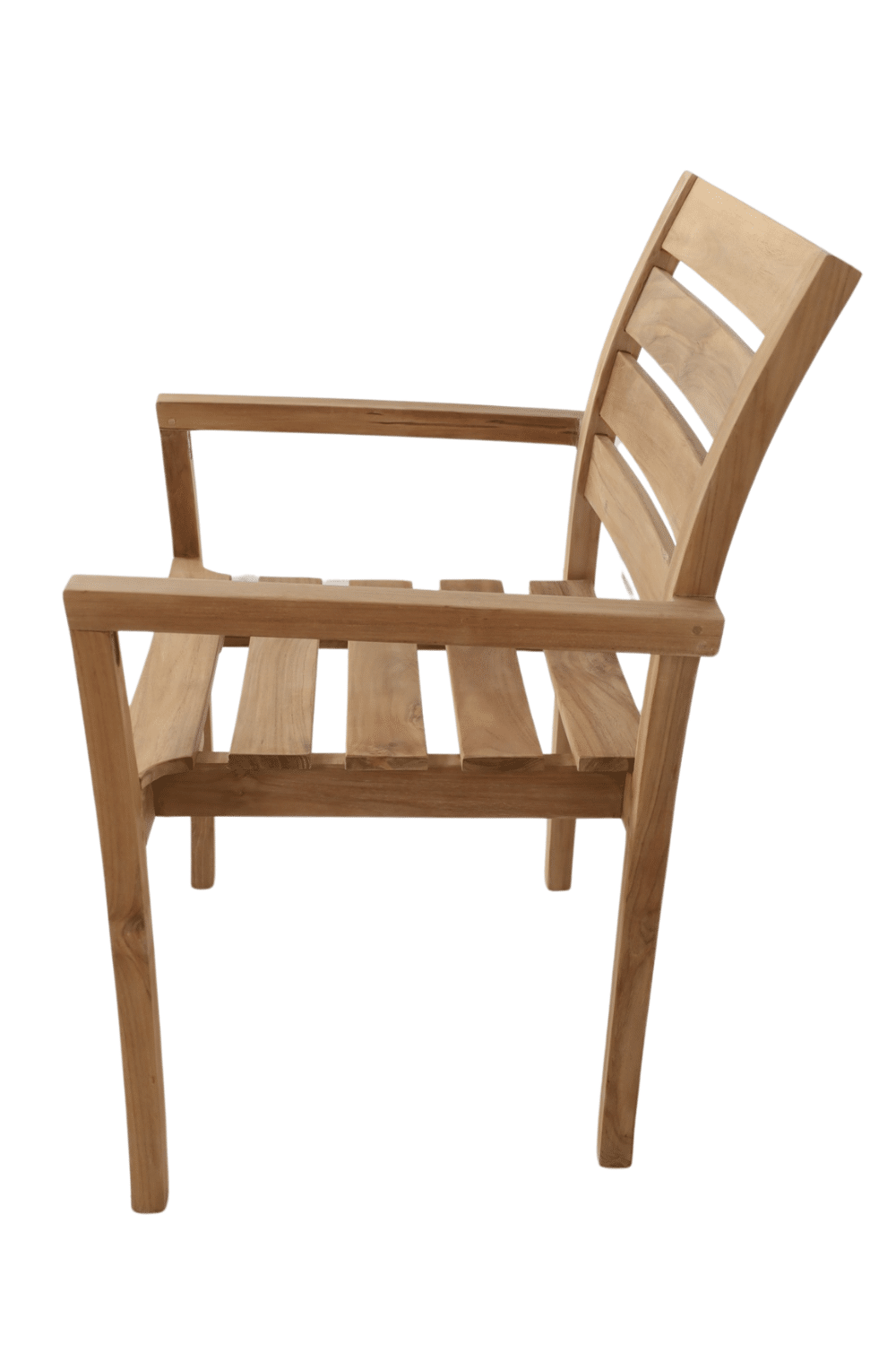Teakhouten tuin stoel met armleuning