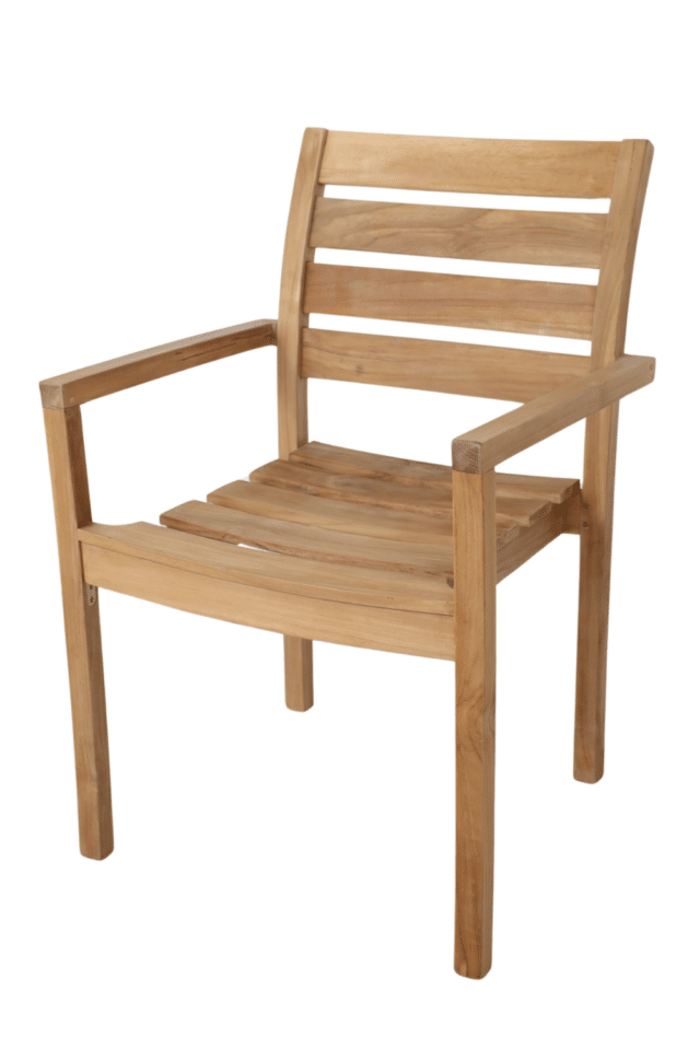 Teakhouten tuin stoel met armleuning