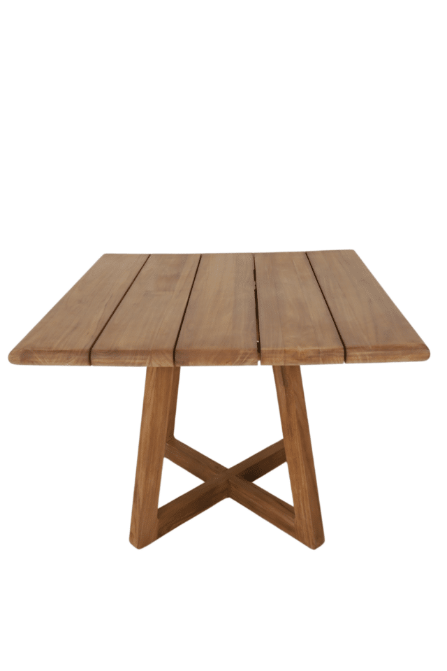 teakhouten tuintafel vierkant 100x100 cm