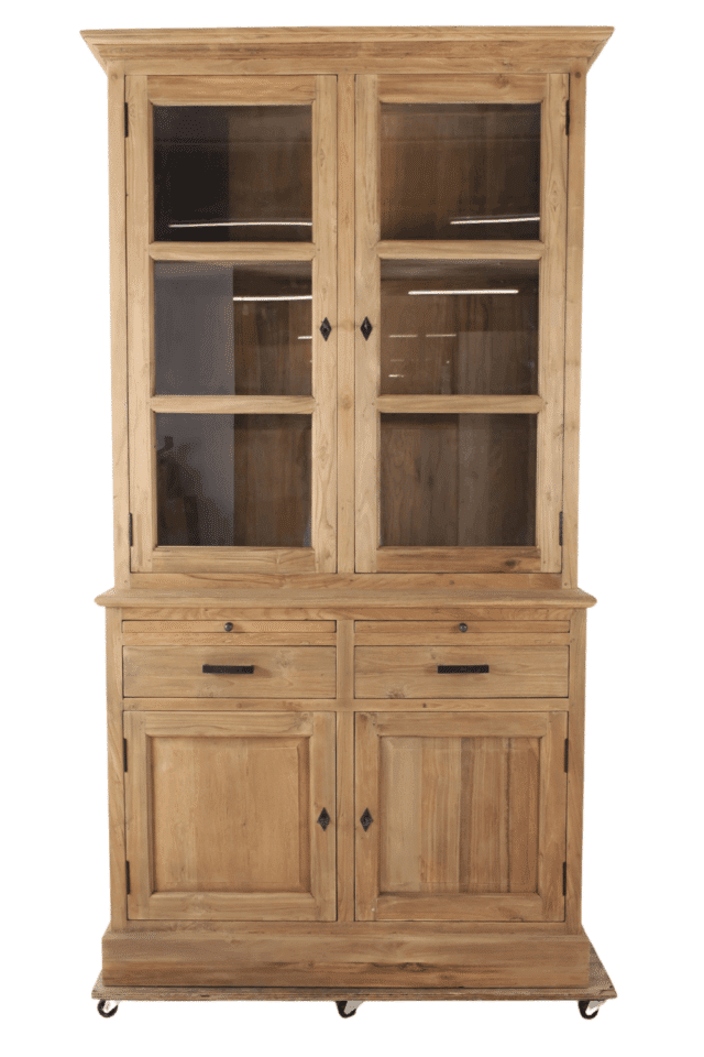 Klassieke vitrinekast 121x52x220 cm
