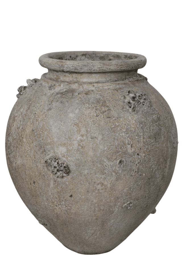 Grote grijze kruikpot 55x70 cm